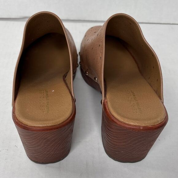 Aerosoles by Martha Stewart Leather Doris Clogs in Camel Womens Size 9M - Picture 6 of 6